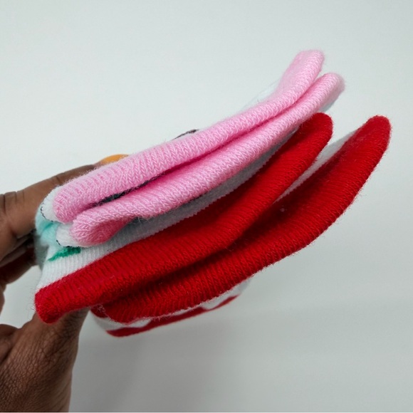 Cherries Ankle Sock Unicorn Low Cut Socks Colorful 2 Pack Set Cherry Print Pink - Picture 8 of 12